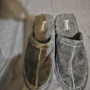 Koolaburra by UGG Mens Graisen Suede Scuff Slippers Black 1105891 Size 10